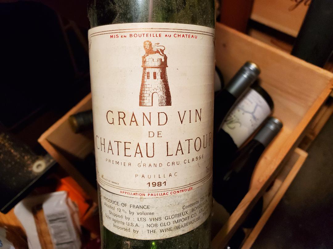 1981 Chateau Latour Grand Vin Pauillac | WineTime.com